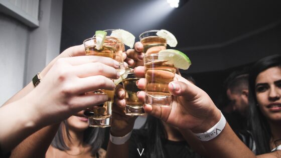 Toasting drinks