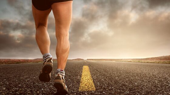 A guy running