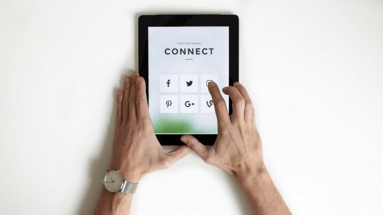 Connecting via social media